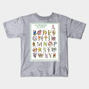 Flowering Plants A to Z Design by Bob Carington Kids T-Shirt